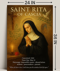 Saint Rita of Cascia Poster PosterGoat