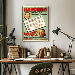 Hardeen Magic Legacy Vintage Cultural or Heritage Poster