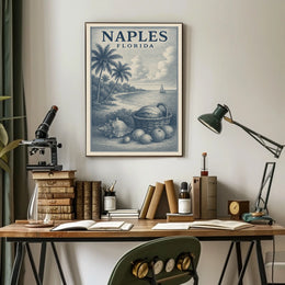 Naples Florida Poster Wall Art Coastal Scenery 18x24