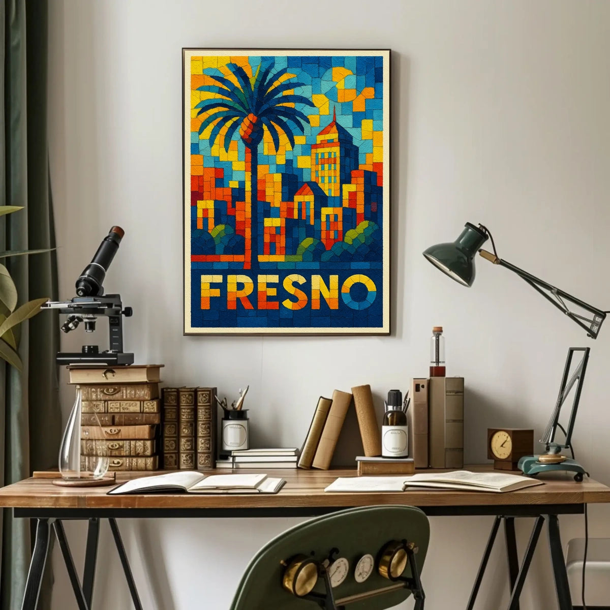 Vibrant Fresno Poster