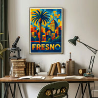 Vibrant Fresno Poster