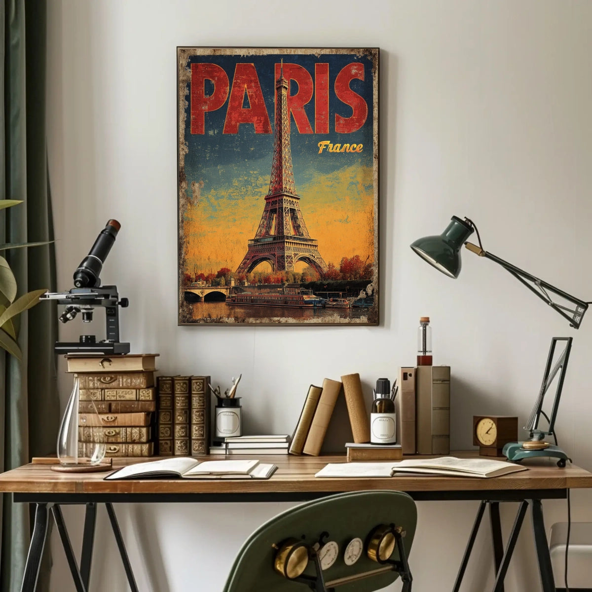Paris Vintage Travel Poster