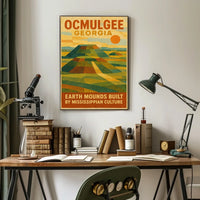 Ocmulgee Earth Mounds Poster