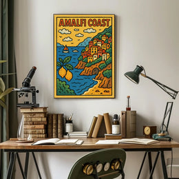 Amalfi Coast Travel Poster
