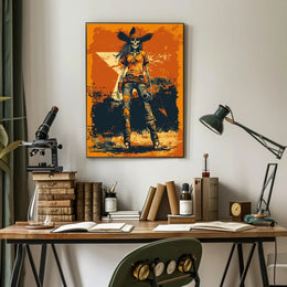 Skeleton Cowboy Poster PosterGoat