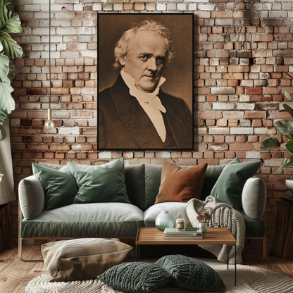 James Buchanan 15th President Sepia Photo