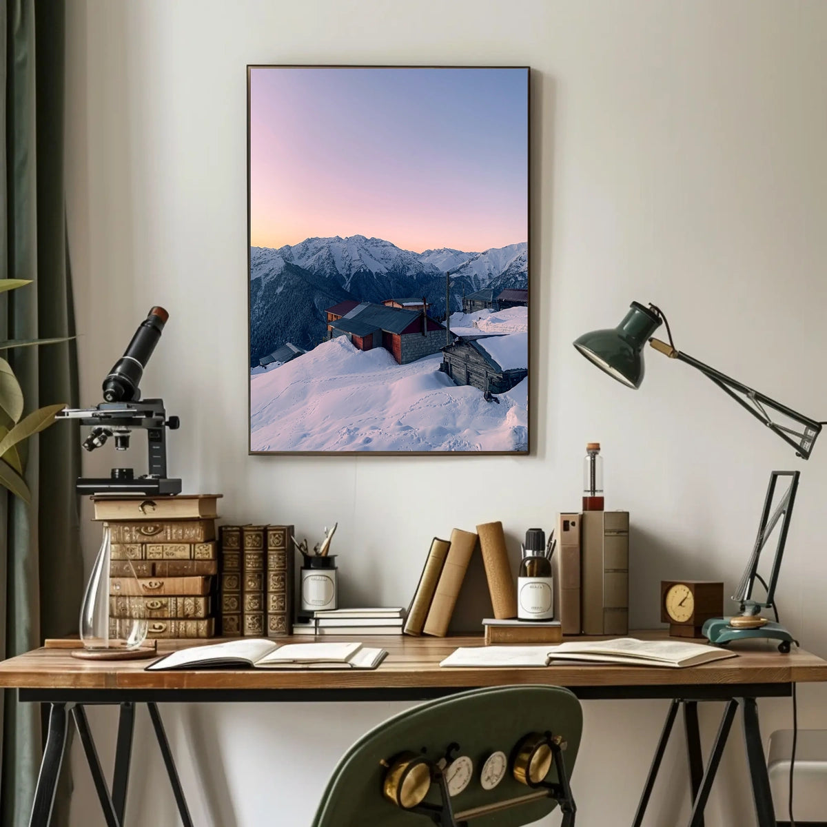 Mountain Serenity At Dusk Poster