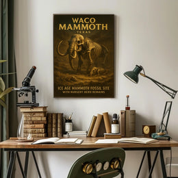Waco Mammoth Fossil Site Poster