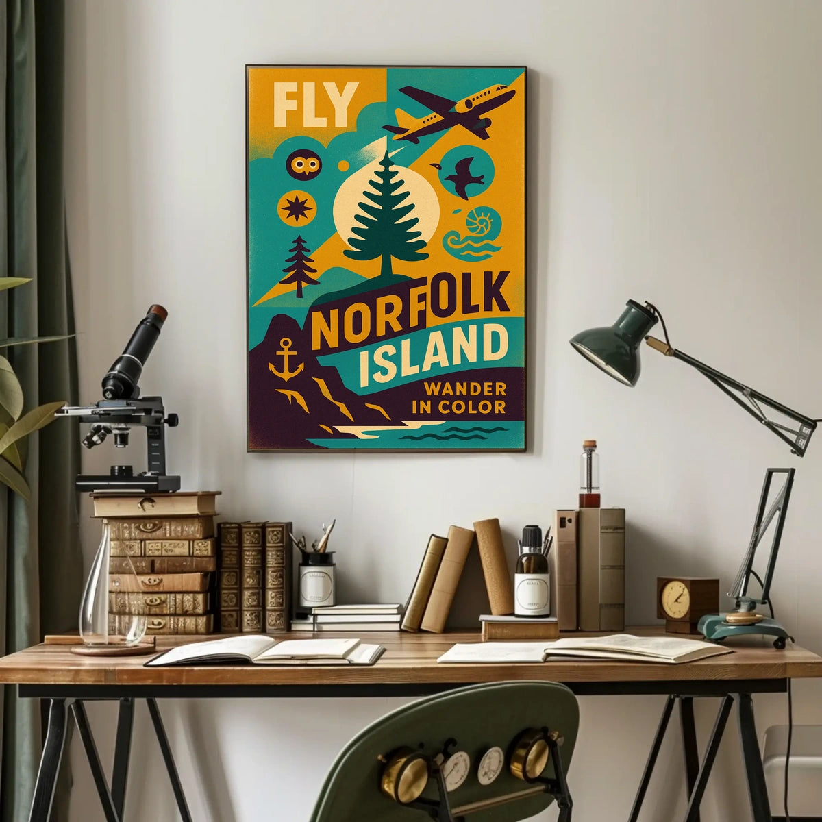 Fly to Norfolk Island Poster