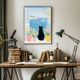 Seaside Serenity Coastal Poster Wall Art Print
