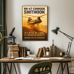 HH-47 Chinook Helicopter Poster