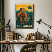 Sri Lanka Wildlife Poster