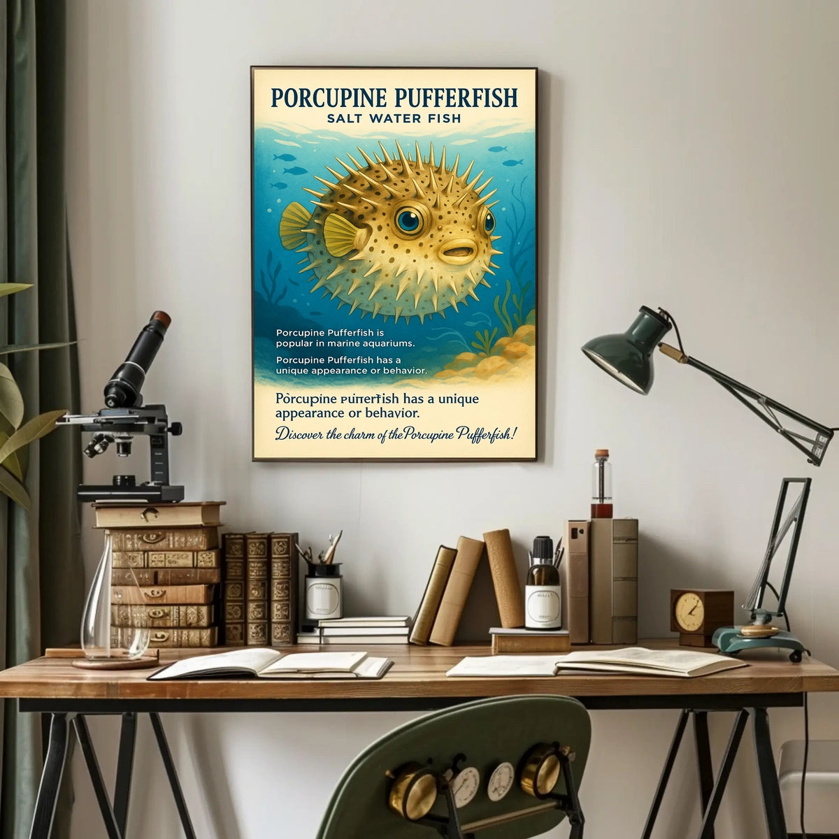 Discover the Porcupine Pufferfish Poster