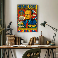 Gerald Ford President for Healing Poster PosterGoat
