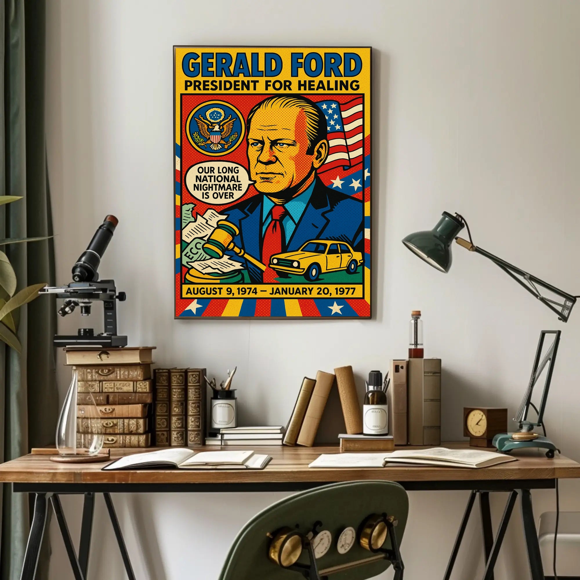 Gerald Ford President for Healing Poster PosterGoat