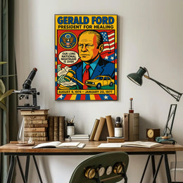 Gerald Ford President for Healing Poster PosterGoat