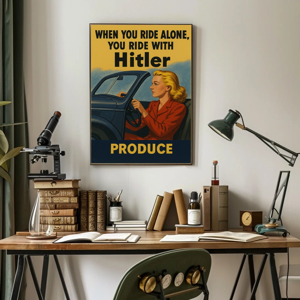 When You Ride Alone, You Ride with Hitler Poster