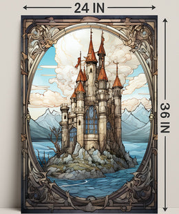 Enchanted Castle By The Sea Poster
