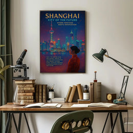 Shanghai City Of The Future Poster