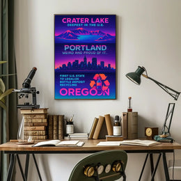 Portland Weird And Proud Poster