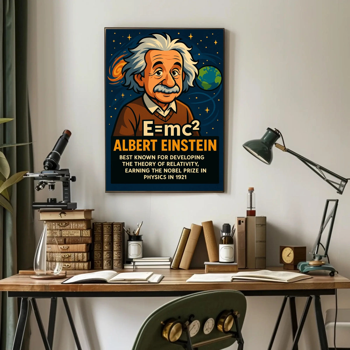 Albert Einstein Theory Of Relativity Poster