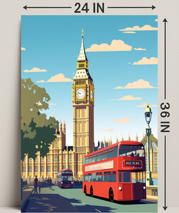 London Landmarks Big Ben And Poster