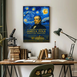 James K. Polk 11th President of the United States Presidential Masterpiece Series Poster