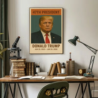 Donald Trump Authority Vintage Portrait Poster