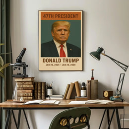 Donald Trump Authority Vintage Portrait Poster