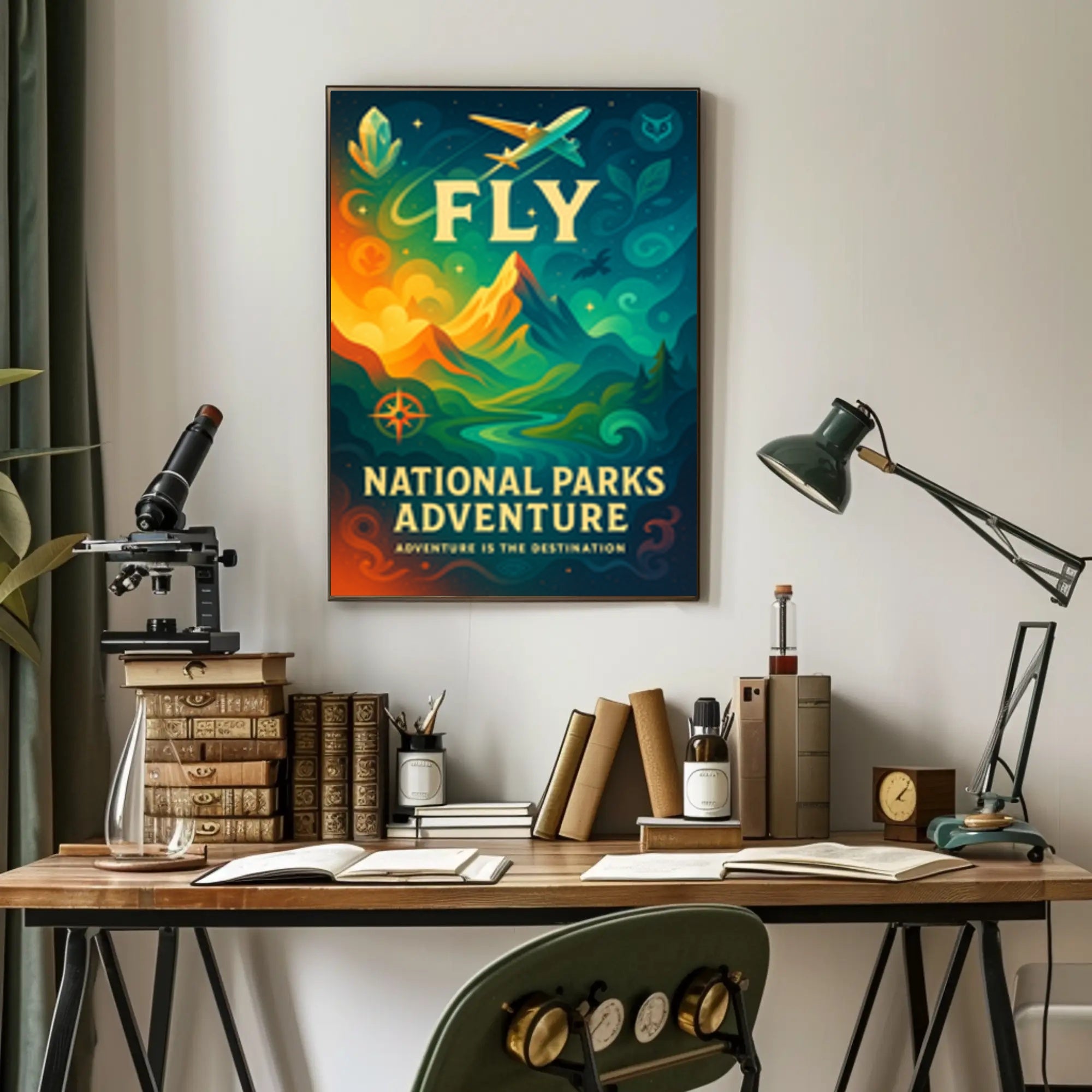 National Parks Travel Poster Adventure Print