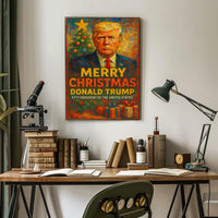 Donald Trump Christmas Theme Political Poster