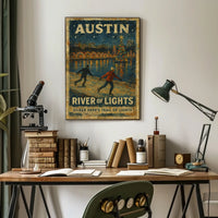 Austin River Of Lights Poster