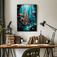 Enchanted Underwater City Poster