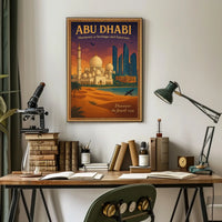 Abu Dhabi Harmony in Architectural Cityscape Urban or Cityscape Poster