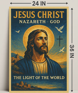 Jesus Christ: The Light of the World Religious Poster