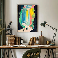 Vibrant Canyon Walk Scenic Wall Art Print Home Decor