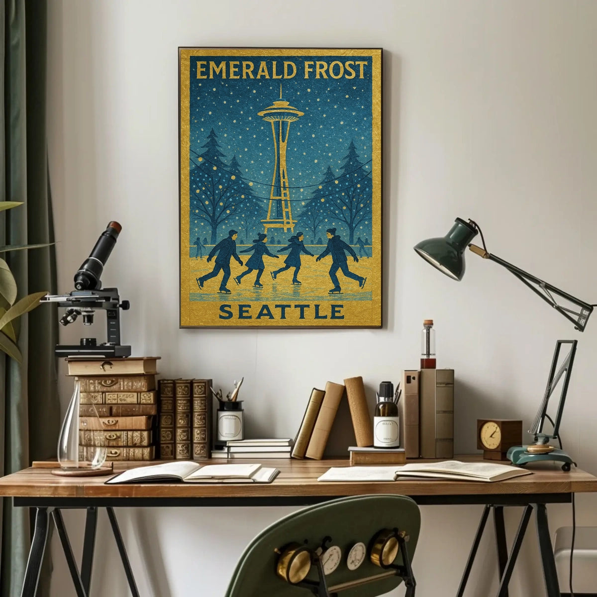 Emerald Frost Seattle Poster
