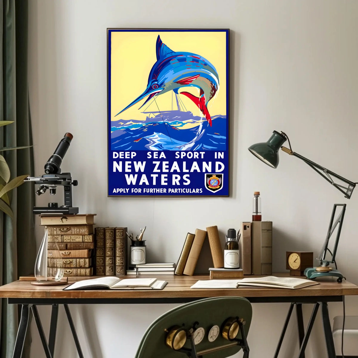 Deep Sea Sport In New Zealand Waters Poster