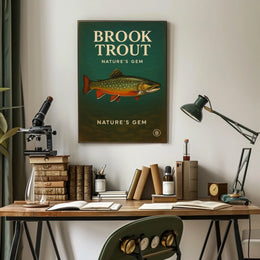 Brook Trout NatureS Gem Poster