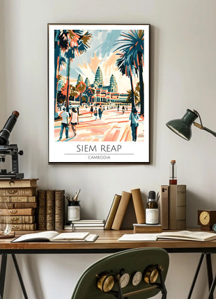 Siem Reap Adventure Travel Poster
