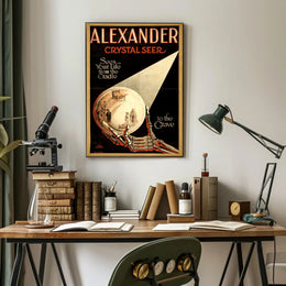 Mystical Crystal Seer Vintage Art Pop Culture Poster