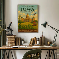 Discover Iowa Poster