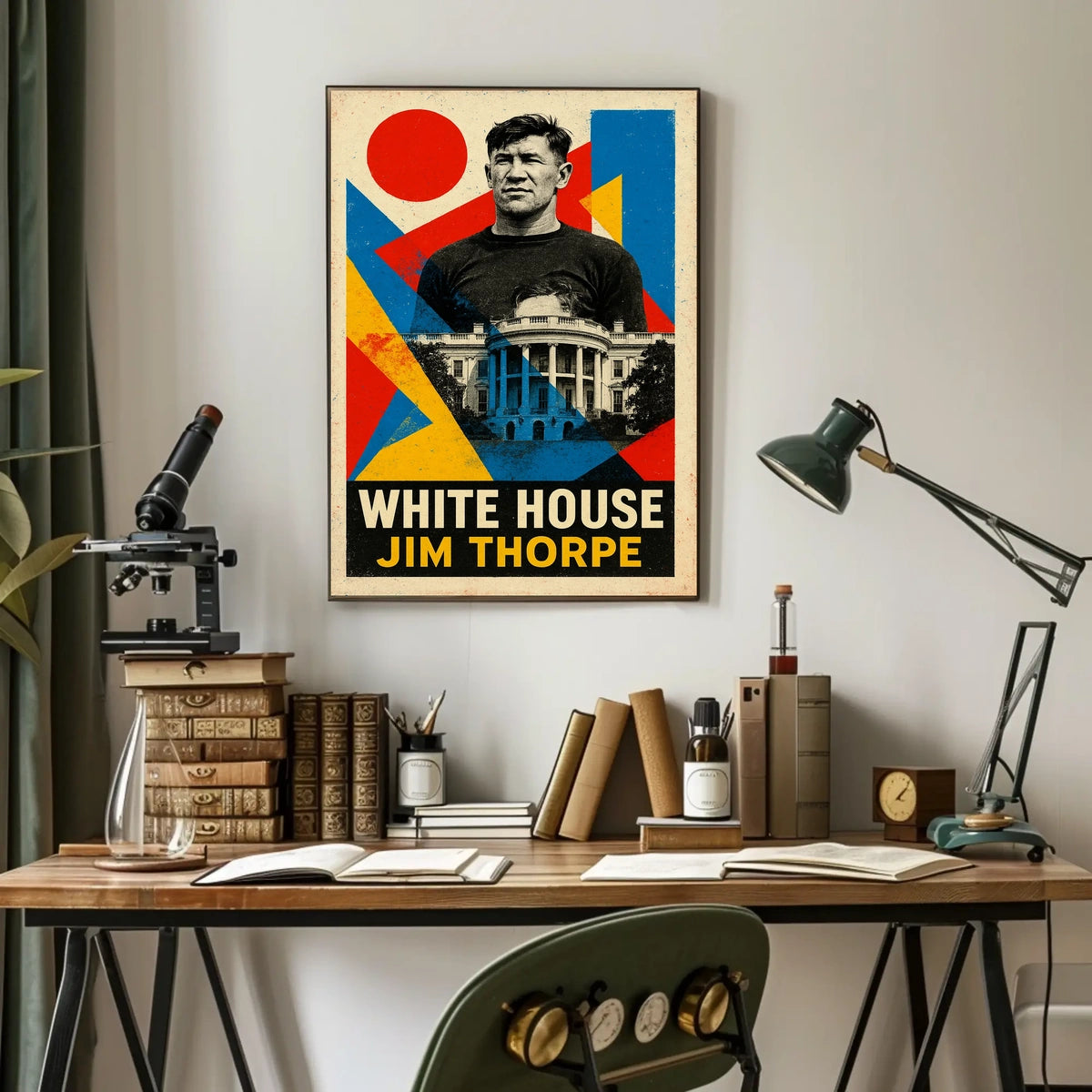 Jim Thorpe And The White House Poster