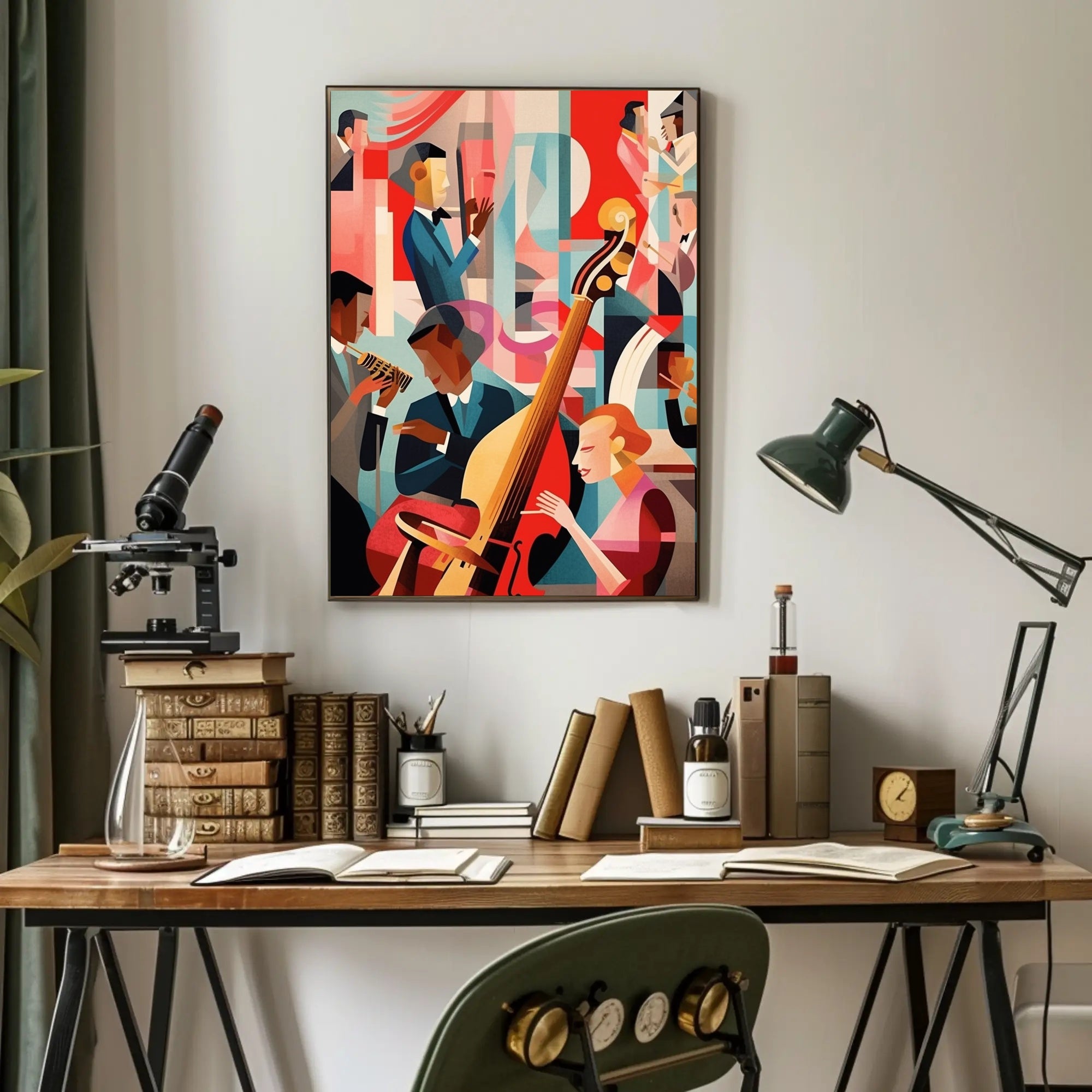 Jazz Night in Abstract Poster