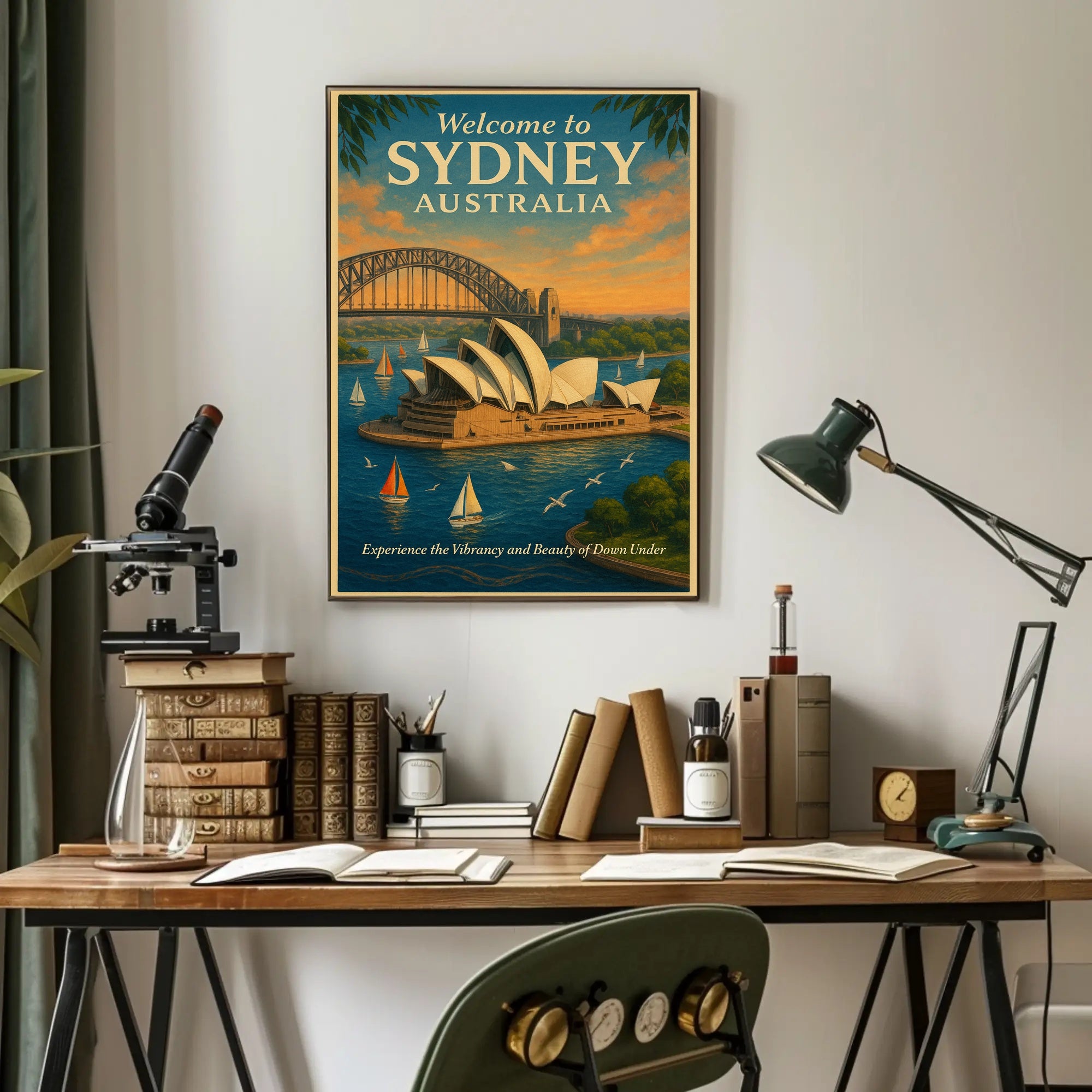 Sydney Vintage Travel Poster Wall Art Print