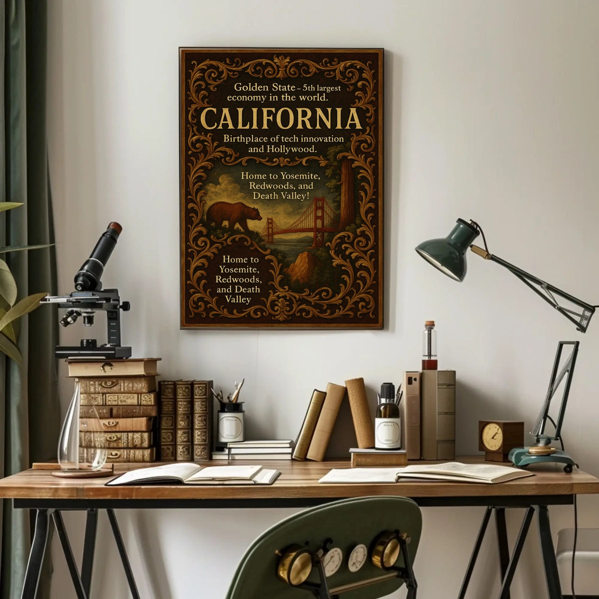 California The Golden State Poster