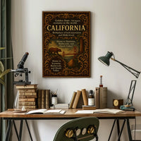 California The Golden State Poster