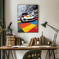Vibrant Speed Poster PosterGoat
