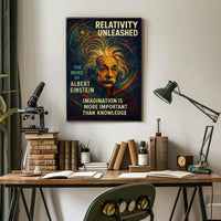 Einstein Imagination Relativity Poster: Science Meets Art
