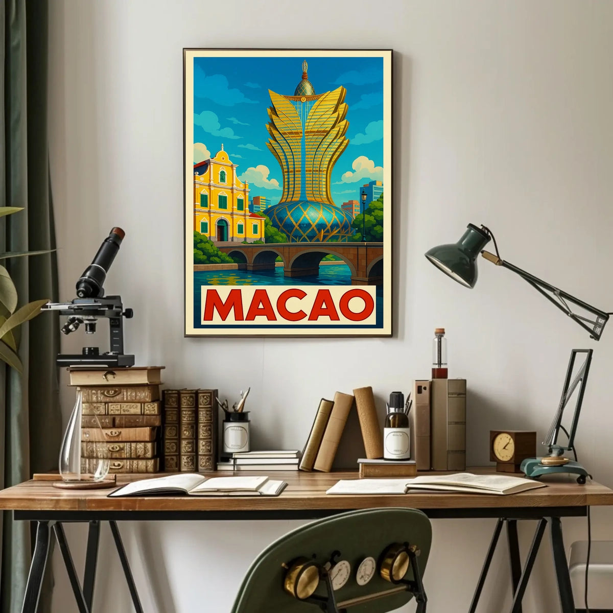 Macao Architectural Marvel Poster